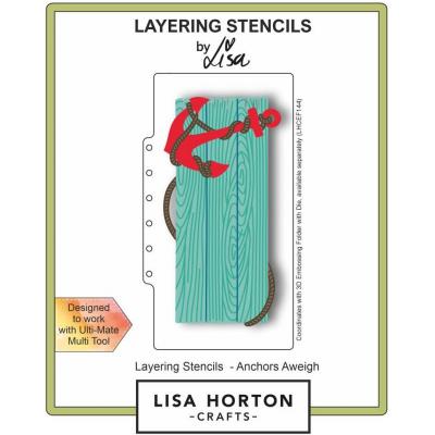 Lisa Horton Crafts Layering Stencils - Anchors Aweigh